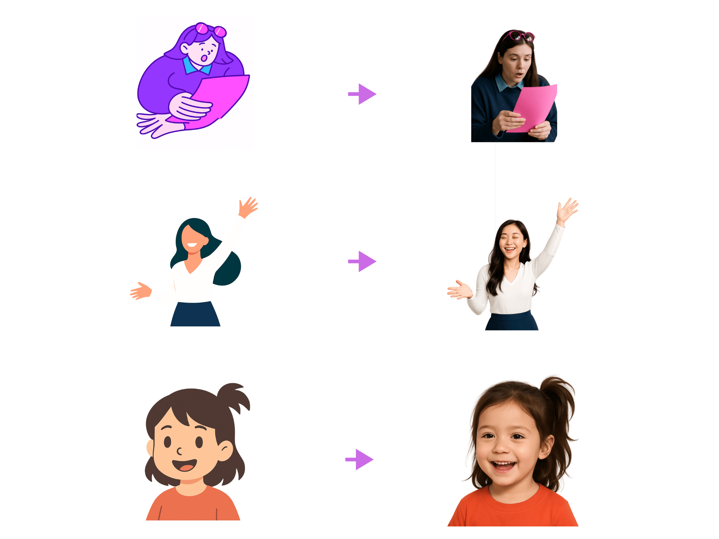 Icon style variations and contextual changes